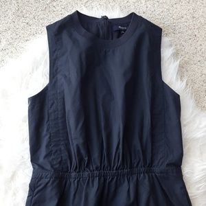 Madewell Black Lakeshore Midi Dress